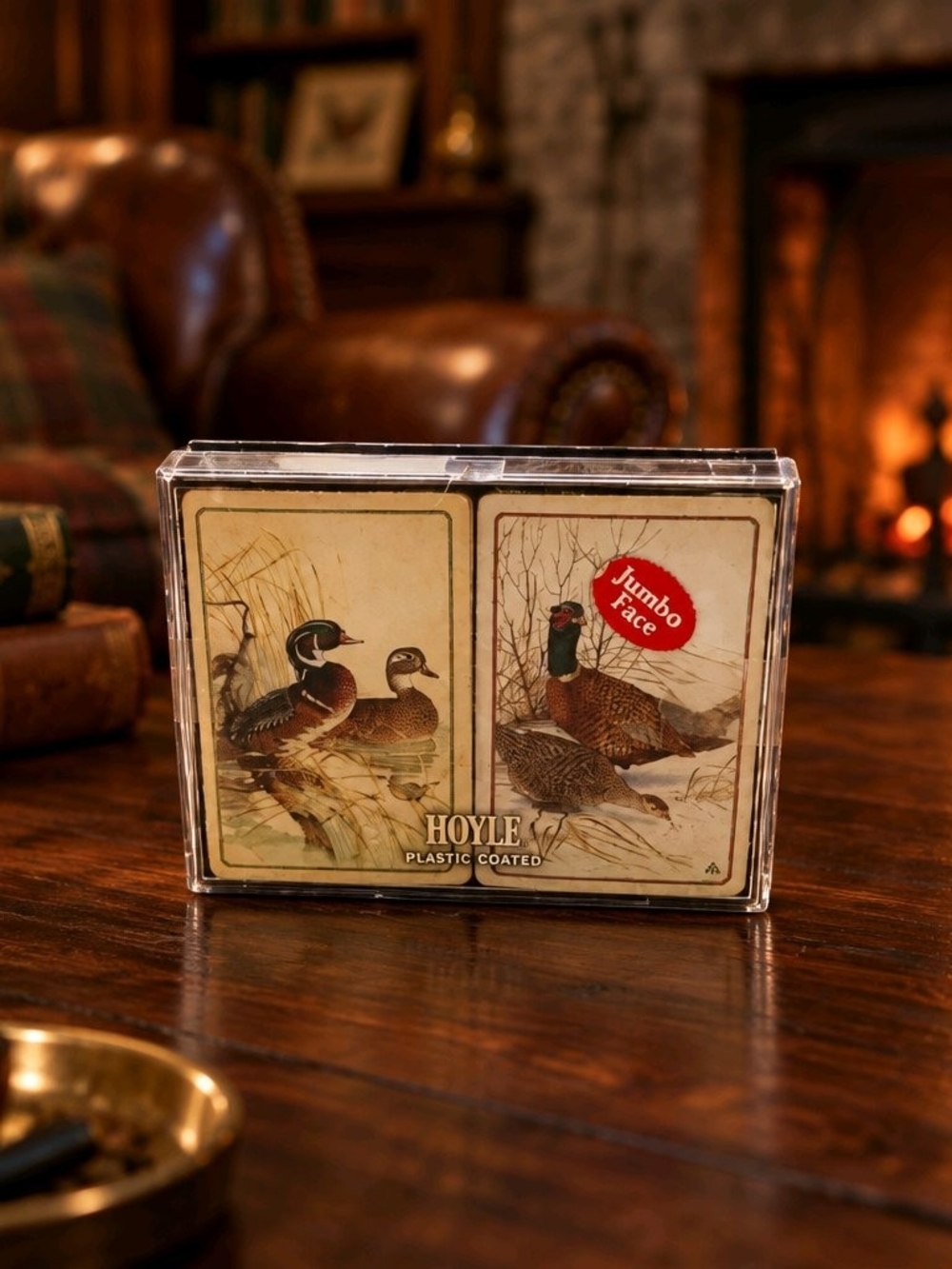 Hoyle Vintage Double Deck Playing Cards - Game Birds (Wood Duck & Pheasant)